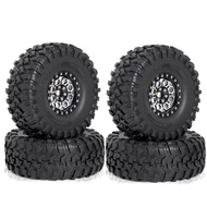 2.2 Inch Rubber Crawler Tires & Wheels for 1/10 RC Crawler Car KM5 YK4082 YK4083 Axial SCX10 RBX10 R