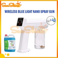 SUNSHINE Wireless Blue Light Nano Mist Spray Gun Atomizer Nano Steam Spray Mist Gun Nano Mist Disinfection Spray Gun