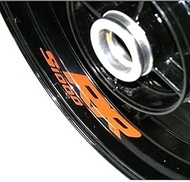 PUXINGPING- Motorcycle Wheel Sticker Decal Reflective Rim Bike Motorcycle Suitable for BMW S1000RR (Color : Reflective orange)
