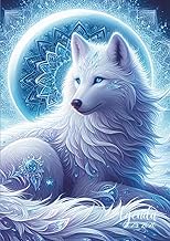 Agenda Scolaire Loup Blanc: Journalier, un Jour par Page | 12x17 cm Format Standard | Ecole Primaire