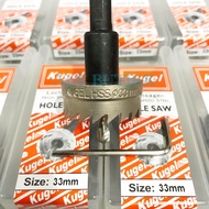 MATA KUGEL HOLE SAW HSS 33 mm - HSS IRON DRILL BIT Original 