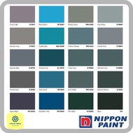 [Nippon Paint] 5 Liter Easy Wash Interior Wall Paint (Group 8) / Easywash Grey Gray Blue Black / Cat