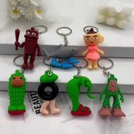 7pcs/set Tralalero Tralala Toys Tung Tung Tung Sahur Figure Keychain Pendant Movable Joints Model Ga