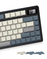 Retro Low Profile Keycaps - XVX PBT Key caps 127 keys Side Printed Custom Keyboard Gaming Keycaps, L