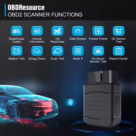 ELM327 V1.5 PIC18F25K80 OBD2 Scanner Bluetooth 4.0 V2.1 Car Diagnostic Tool for iPhone Android OBDII