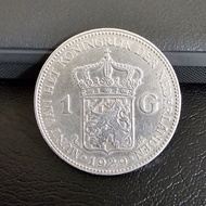 koin kuno, koin perak 1 Gulden 1929 original