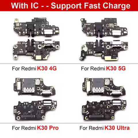 Dock Connector USB Charger Charging Port Flex Cable Board For Xiaomi Redmi K30 Pro Ultra K30S K40 Ga