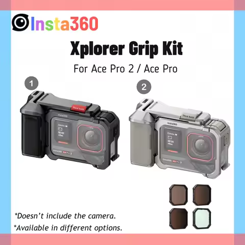 Insta360 Ace Pro 2 Xplorer Grip Kit Aluminum Metal Case Ergonomic Handle Mount For Insta 360 Ace Pro