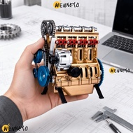 WENNEYU Car Engine Model, 8 Cylinder Resin 8 Cylinder Engine Model, Ornamental 3.94in Miniature Mode