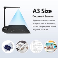 Document Camera Book Scanner A3 A4 Size with LED Fill Light HD 16 Mega-pixels High Speed Scanning Su