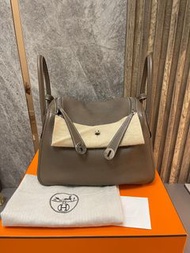 Hermes Lindy 30 大象灰銀扣