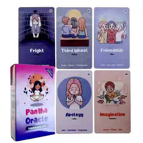 Pantha Oracle Mysterious Divination Tarot Oracle Card Little Girl Tarot Cards Decks Board Game Engli