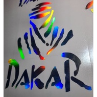 Sticker dakar hologram rainbow/ cutting sticker