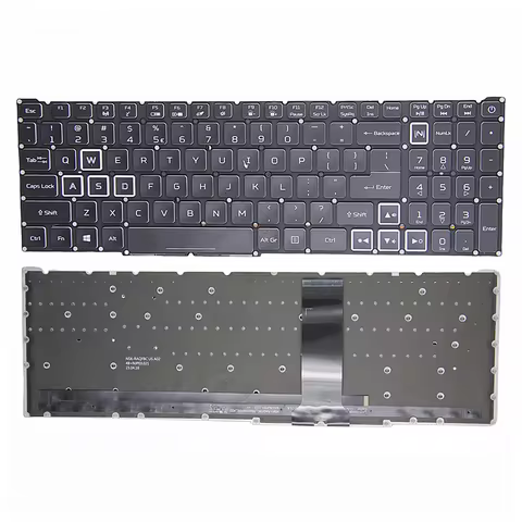 US Layout Backlight Backlit Keyboard For Acer Nitro 5 AN515-45/46/56/57/58 PH315-54 PH515-54 PHN16-7