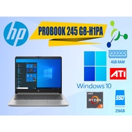 HP LAPTOP PROBOOK 245 G8-H1PA/ AMD RYZEN 3 5TH/ 4GB RAM/ 256GB PCIe M.2 SATA SSD/ STUDENT/ WORK/ HOME/ OFFICE LAPTOP