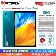 【2022 TOP2】 KEYPOON K60 Tablet PC 10.1 Inches Android 10 8800mAh Dual SIM 5G WiFi Online Classroom Meeting for Students 6GB 8GB 10GB RAM 128GB 256GB 512GB ROM