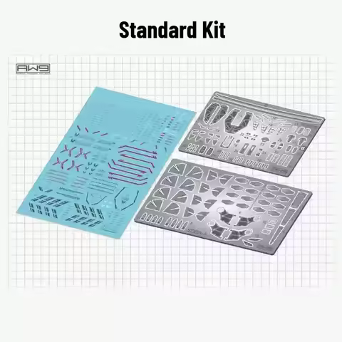 MADWORKS S63 Metal Etching Parts w/ Decal for HG MIGHTY STRIKE FREEDOM Model Building Details Upgrad