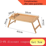 YQ62 Small Table Bed Desk Small Dormitory Foldable Lazy Study Table Bedroom Floor Rental House Rental Table Board