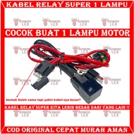MERAH ORIGINAL BILED RELAY CABLE AND MOTORCYCLE HID RELAY | MOTORCYCLE HID CABLE SET H4 RED CABLE | 