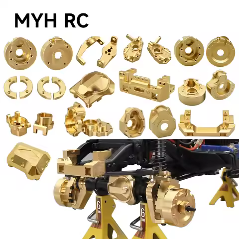 1/10 RC Crawler TRX-4 Brass Heavy Duty Counter Weight Set Portal Drive Axle Housing Bumper Mount TRX