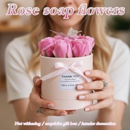 Artificial Rose Flowers Soap Realistic Soap Rose Bouquet Artificial Flower For Romantic Decor Z7O7