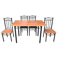 OKURA Dining Table Set with 4 Chairs Home Living / Meja makan / 4 Kerusi