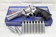 2館 UMAREX Smith &amp; Wesson M629 5吋 左輪 CO2槍 銀 + CO2小鋼瓶 ( 左輪槍BB槍
