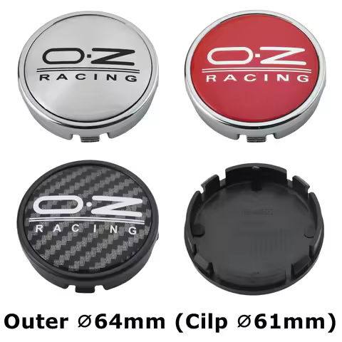 1Set/4PCS OD 64MM / ID 61MM Cap For Rims OZ Logo Wheel Center Cap Sport Car Wheel Cover Hub caps
