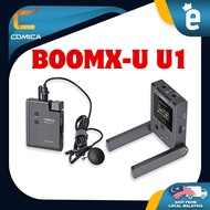 COMICA BoomX-U U1/U2 UHF Wireless Lavalier Microphone System with Transmitter Receiver TFT Display 120m Transmssion