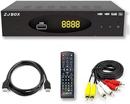 ZJBOX Digital Converter Box for tv, 1080P tv Tuner Box with hdmi Output, ATSC TV Digital Tuner, TV Recording&amp;Playback, USB Media Player, Timer Setting Function Set-top Box Digital Channels Free