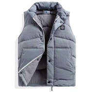 เสื้อกั๊กหินระเบิดสโตนไอซ์แลนด์แบบใหม่ดั้งเดิม2024เสื้อกั๊กลำลองเสื้อกั๊กกันหนาวของผู้ชายคอตั้งชายหน