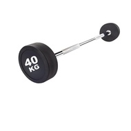 ADSPORTS ADSports Fixed Straight Barbell Set (10KG–50KG) Rubber Coated Solid Steel Dumbbell  | Comme