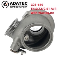 G25 Turbo Exhaust Housing 54/49mm For Garrett Turbocharger G25-660 (A/R 0.72/0.61 Doul V Band) Stand