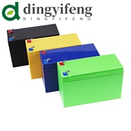 DINGYIFENG Empty Box for 18650 Battery, Nickel Strips Board ABC Plastic Battery Case Holder, 3x7 Holder Empty Box Colorful DIY Battery Pack Container 18650 Battery