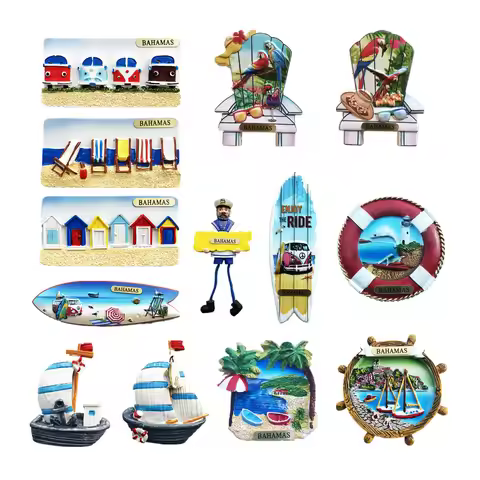 South America Bahamas Flavor Fridge Magnet Tourist Souvenirs Refrigerator Magnetic Stickers Travel G