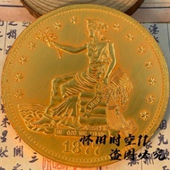 Ancient Coin Collection Antique Foreign Silver Dollar Eagle Eye Large Silver Dollar Diameter About 8