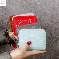 [pes] Women Wallets Zipper Multi-card Card Holder Coin Purse sel Purses Student Cartoon Leather Hold