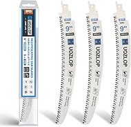 Wood Pruning Saw Blades, Japanese Teeth Reciprocating Saw Blade 5TPI for Tree Trimming, Wood Cutting