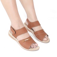 SANDAL TALI WANITA TERBARU KEKINIAN MURAH KULIT KARET SEPATU SENDAL PEREMPUAN DEWASA FLAT TEPLEK SEN
