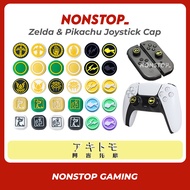 Akitomo Zelda Analog Cover Thunderbolt Project Joycon Thumb Grip Cap Nintendo Switch OLED Switch Lite PS5 Pikachu Design