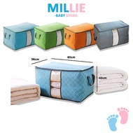 MILLIE 65L Large Storage Bag Box For Clothes Shirt Towel Quilt Laundry Pillows Comforter Plus Size C