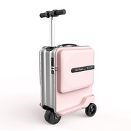 Airwheel SE3 Mini T Smart Scooter Luggage Rideable Mini Rechargeable Battery Electric Luggage(Black Pink&amp; Silver)26L