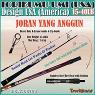 TsuriWorld Torikumu Umi (USA) Full Solid High Carbon 15-40lb (5ft 6in - 6ft 6in) 2-Piece Spinning Fi