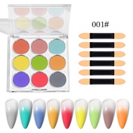 9 colors/boxes Nail magic mirror shines, acrylic powder used for nail art decoration DIY nail tools