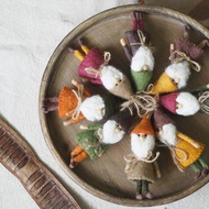 羊毛氈聖誕吊飾－白鬍子小矮人  B組