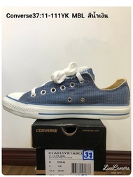 รองเท้า Converse all star รุ่น Converse37:11-111YK MBL สีฟ้า งานแท้100% โปรโมชั่น ลดราคา 30%