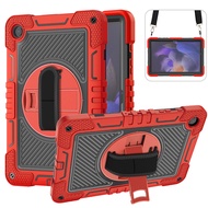 Suitable for Samsung Tablet A9 Plus/A9 Silicone+PC Shock-resistant Rotating Bracket Tablet Protectiv