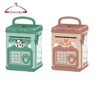[deevoka] Electronic Piggy Bank Auto Scroll cash Register ATM Piggy Bank ATM Piggy Bank Electronic M