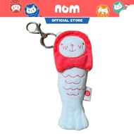 Nom Singapore Merlion Chou Chou Mini Keychain (Red) - SG60, Iconic Merlion, Mini Plush Keychain, Sin