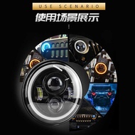 Wrangler 23cm led Headlight Motorcycle 23cm Modified Headlight Third Generation Angel Eye with Dayti